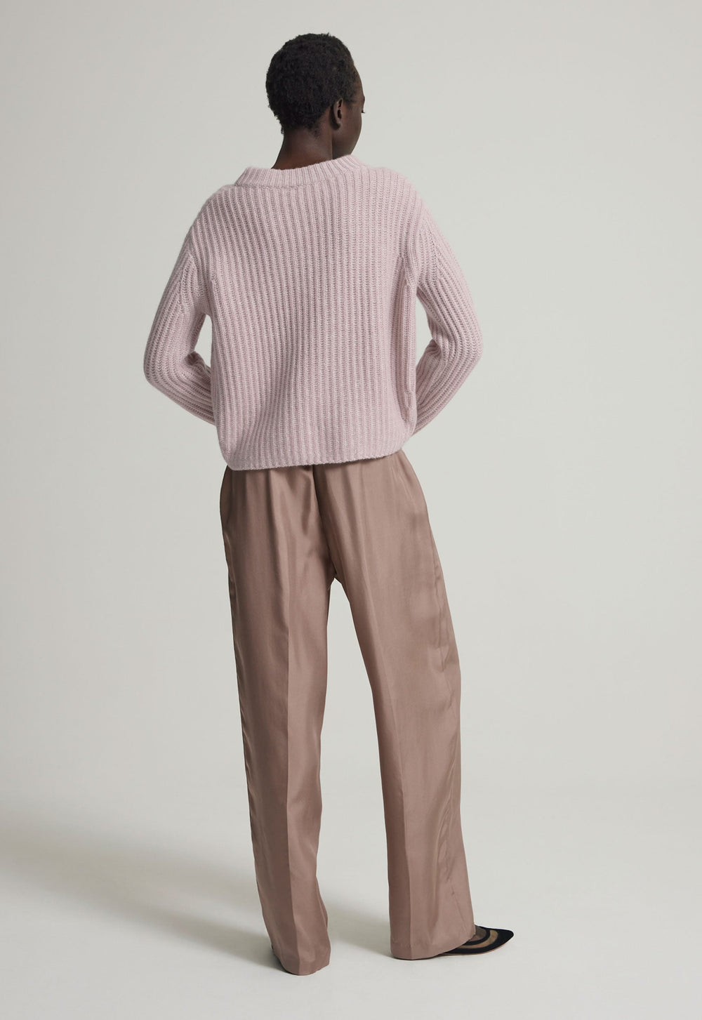 Jac+Jack HAYES CASHMERE SWEATER in Musk/whisper